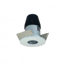 Nora NIOB-1RPHCDXHZMPW - 1" Iolite LED BWF Round Pinhole, 600lm, Comfort Dim, Haze Pinhole / Matte Powder White Flange