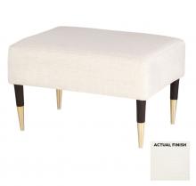 Cyan Designs 11785 - Oscar Ottoman Off-White Boucle Light Brown