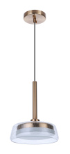 Craftmade 55191-SB-LED - Centric 10" LED Pendant in Satin Brass