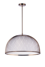 Craftmade P1005SB-LED - 24.25Ã¢â‚¬Â Diameter Sculptural Statement Metal Mesh Dome Pendant in Satin Brass