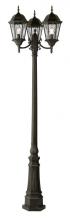 Trans Globe 4719 RT - 3 LT POLE- CLEAR LEADED GLASS