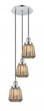 Innovations Lighting 113F-3P-PC-G146 - Chatham - 3 Light - 14 inch - Polished Chrome - Cord hung - Multi Pendant