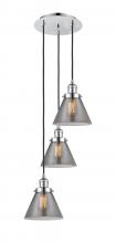Innovations Lighting 113F-3P-PC-G43 - Cone - 3 Light - 14 inch - Polished Chrome - Cord hung - Multi Pendant