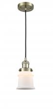Innovations Lighting 201C-AB-G181S-LED - Canton - 1 Light - 5 inch - Antique Brass - Cord hung - Mini Pendant