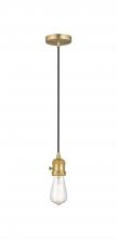 Innovations Lighting 201CSW-SG-LED - Bare Bulb - 1 Light - 3 inch - Satin Gold - Cord hung - Mini Pendant