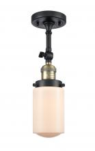 Innovations Lighting 201F-BAB-G311-LED - Dover - 1 Light - 5 inch - Black Antique Brass - Adjustable Semi-Flush Mount