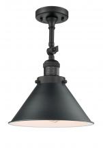 Innovations Lighting 201F-BK-M10-BK-LED - Briarcliff - 1 Light - 10 inch - Matte Black - Adjustable Semi-Flush Mount