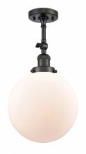 Innovations Lighting 201F-OB-G201-10-LED - Beacon - 1 Light - 10 inch - Oil Rubbed Bronze - Adjustable Semi-Flush Mount