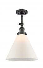 Innovations Lighting 201F-OB-G41-L-LED - Cone - 1 Light - 12 inch - Oil Rubbed Bronze - Adjustable Semi-Flush Mount