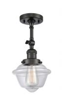 Innovations Lighting 201F-OB-G532-LED - Oxford - 1 Light - 7 inch - Oil Rubbed Bronze - Adjustable Semi-Flush Mount