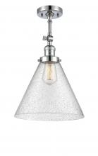 Innovations Lighting 201F-PC-G44-L-LED - Cone - 1 Light - 12 inch - Polished Chrome - Adjustable Semi-Flush Mount