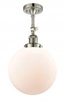 Innovations Lighting 201F-PN-G201-10-LED - Beacon - 1 Light - 10 inch - Polished Nickel - Adjustable Semi-Flush Mount