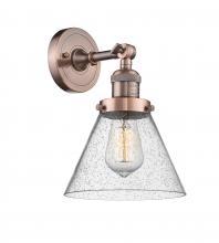 Innovations Lighting 203-AC-G44-LED - Cone - 1 Light - 8 inch - Antique Copper - Adjustable Sconce