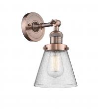 Innovations Lighting 203-AC-G64-LED - Cone - 1 Light - 6 inch - Antique Copper - Adjustable Sconce