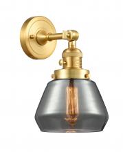 Innovations Lighting 203SW-SG-G173 - Fulton - 1 Light - 7 inch - Satin Gold - Adjustable Sconce