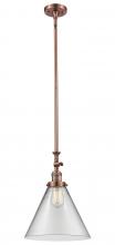 Innovations Lighting 206-AC-G42-L - Cone - 1 Light - 12 inch - Antique Copper - Stem Hung - Adjustable Mini Pendant