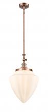 Innovations Lighting 206-AC-G661-12 - Bullet - 1 Light - 12 inch - Antique Copper - Stem Hung - Adjustable Mini Pendant
