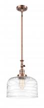 Innovations Lighting 206-AC-G713-L - Bell - 1 Light - 12 inch - Antique Copper - Stem Hung - Adjustable Mini Pendant