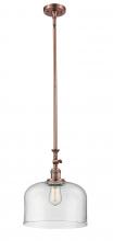 Innovations Lighting 206-AC-G72-L - Bell - 1 Light - 12 inch - Antique Copper - Stem Hung - Adjustable Mini Pendant