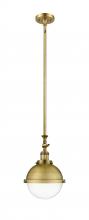 Innovations Lighting 206-BB-HFS-82-BB - Hampden - 1 Light - 9 inch - Brushed Brass - Stem Hung - Adjustable Mini Pendant