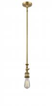 Innovations Lighting 206-BB - Bare Bulb - 1 Light - 3 inch - Brushed Brass - Stem Hung - Adjustable Mini Pendant