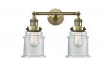 Innovations Lighting 208-AB-G182-LED - Canton - 2 Light - 17 inch - Antique Brass - Adjustable Bath Vanity Light