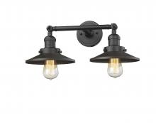 Innovations Lighting 208-OB-M5-LED - Railroad - 2 Light - 18 inch - Oil Rubbed Bronze - Adjustable Bath Vanity Light
