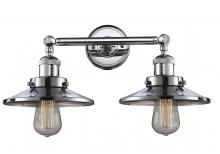 Innovations Lighting 208-PC-M7-LED - Railroad - 2 Light - 18 inch - Polished Chrome - Adjustable Bath Vanity Light
