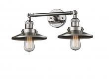 Innovations Lighting 208-PN-M1-LED - Railroad - 2 Light - 18 inch - Polished Nickel - Adjustable Bath Vanity Light