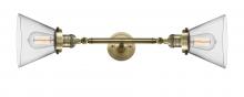 Innovations Lighting 208L-AB-G42-LED - Cone - 2 Light - 8 inch - Antique Brass - Adjustable Bath Vanity Light