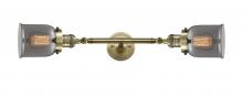 Innovations Lighting 208L-AB-G53-LED - Bell - 2 Light - 5 inch - Antique Brass - Adjustable Bath Vanity Light