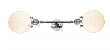Innovations Lighting 208L-PN-G201-8 - Beacon - 2 Light - 8 inch - Polished Nickel - Adjustable Bath Vanity Light