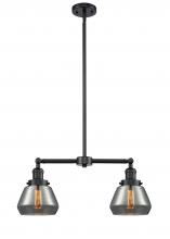 Innovations Lighting 209-OB-G173-LED - Fulton - 2 Light - 21 inch - Oil Rubbed Bronze - Stem Hung - Adjustable Island Light