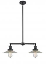 Innovations Lighting 209-OB-G2-LED - Halophane - 2 Light - 21 inch - Oil Rubbed Bronze - Stem Hung - Adjustable Island Light