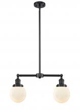 Innovations Lighting 209-OB-G201-6-LED - Beacon - 2 Light - 23 inch - Oil Rubbed Bronze - Stem Hung - Adjustable Island Light