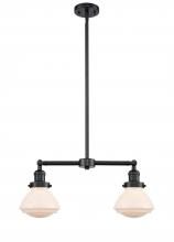 Innovations Lighting 209-OB-G321-LED - Olean - 2 Light - 22 inch - Oil Rubbed Bronze - Stem Hung - Adjustable Island Light