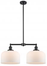 Innovations Lighting 209-OB-G71-L-LED - Bell - 2 Light - 21 inch - Oil Rubbed Bronze - Stem Hung - Adjustable Island Light