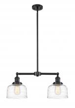 Innovations Lighting 209-OB-G713-LED - Bell - 2 Light - 21 inch - Oil Rubbed Bronze - Stem Hung - Adjustable Island Light