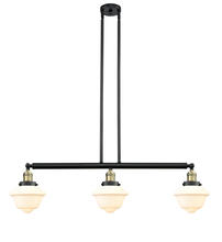 Innovations Lighting 213-BAB-G531-LED - Oxford - 3 Light - 40 inch - Black Antique Brass - Stem Hung - Adjustable Island Light