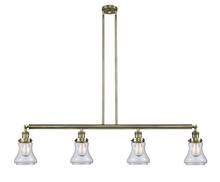 Innovations Lighting 214-AB-G192-LED - Bellmont - 4 Light - 51 inch - Antique Brass - Stem Hung - Adjustable Island Light