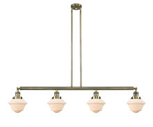 Innovations Lighting 214-AB-G531-LED - Oxford - 4 Light - 52 inch - Antique Brass - Stem Hung - Adjustable Island Light