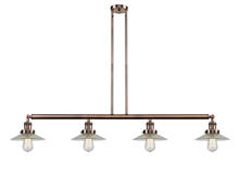 Innovations Lighting 214-AC-G2-LED - Halophane - 4 Light - 53 inch - Antique Copper - Stem Hung - Island Light