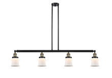 Innovations Lighting 214-BAB-G181S-LED - Canton - 4 Light - 51 inch - Black Antique Brass - Stem Hung - Adjustable Island Light