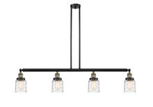 Innovations Lighting 214-BAB-G513 - Bell - 4 Light - 50 inch - Black Antique Brass - Stem Hung - Adjustable Island Light