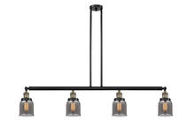 Innovations Lighting 214-BAB-G53-LED - Bell - 4 Light - 50 inch - Black Antique Brass - Stem Hung - Adjustable Island Light