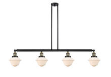 Innovations Lighting 214-BAB-G531-LED - Oxford - 4 Light - 52 inch - Black Antique Brass - Stem Hung - Adjustable Island Light