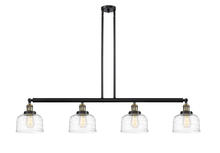 Innovations Lighting 214-BAB-G713 - Bell - 4 Light - 53 inch - Black Antique Brass - Stem Hung - Adjustable Island Light