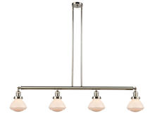 Innovations Lighting 214-PN-G321-LED - Olean - 4 Light - 51 inch - Polished Nickel - Stem Hung - Adjustable Island Light