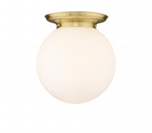 Innovations Lighting 221-1F-SG-G201-14 - Beacon - 1 Light - 14 inch - Satin Gold - Flush Mount