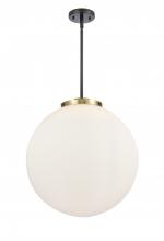 Innovations Lighting 221-3S-BAB-G201-18-LED - Beacon - 3 Light - 18 inch - Black Antique Brass - Cord hung - Pendant